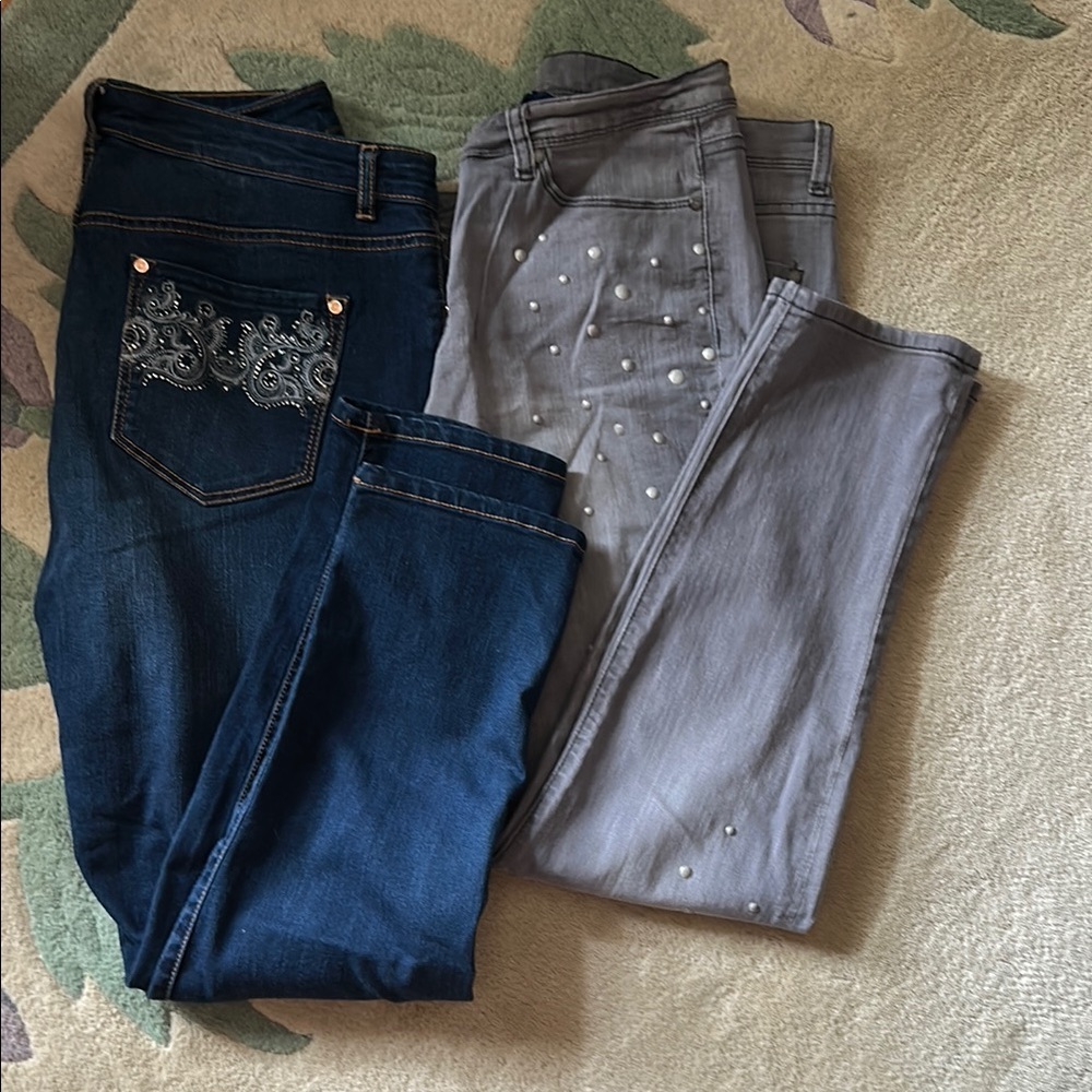 Two Pair Jeans.  CODE BLEU and BANDOLINO